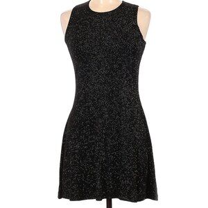 Marian & Maral Dress Sparkle Glitter Black 90s Vintage Stretchy Short Sleeveless
